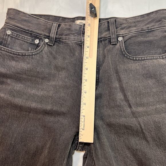 Madewell The Darted Barrel Leg Jeans Petite Size 26P Black Button Fly Boho Denim - Picture 15 of 16